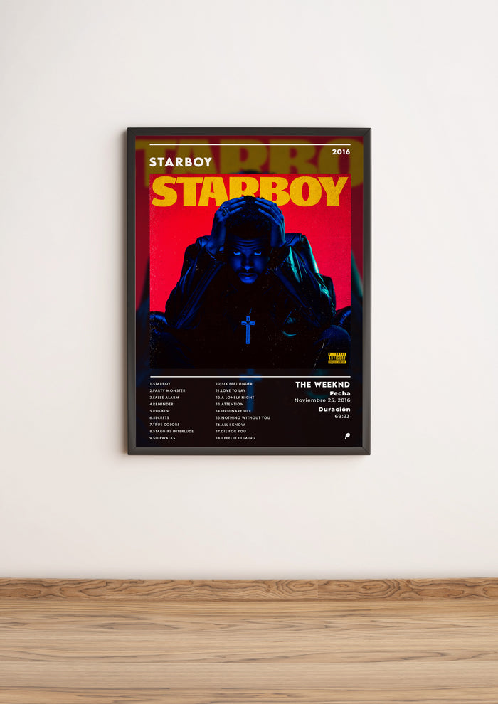 Póster Starboy de The Weeknd (Edición APOLEO)