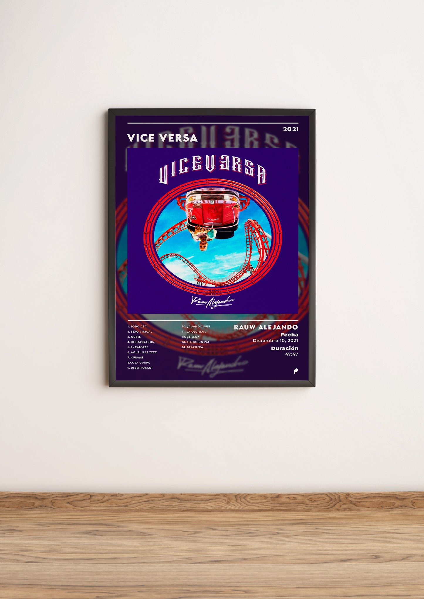 Póster “Vice Versa” - Rauw Alejandro (Edición Apoleo)