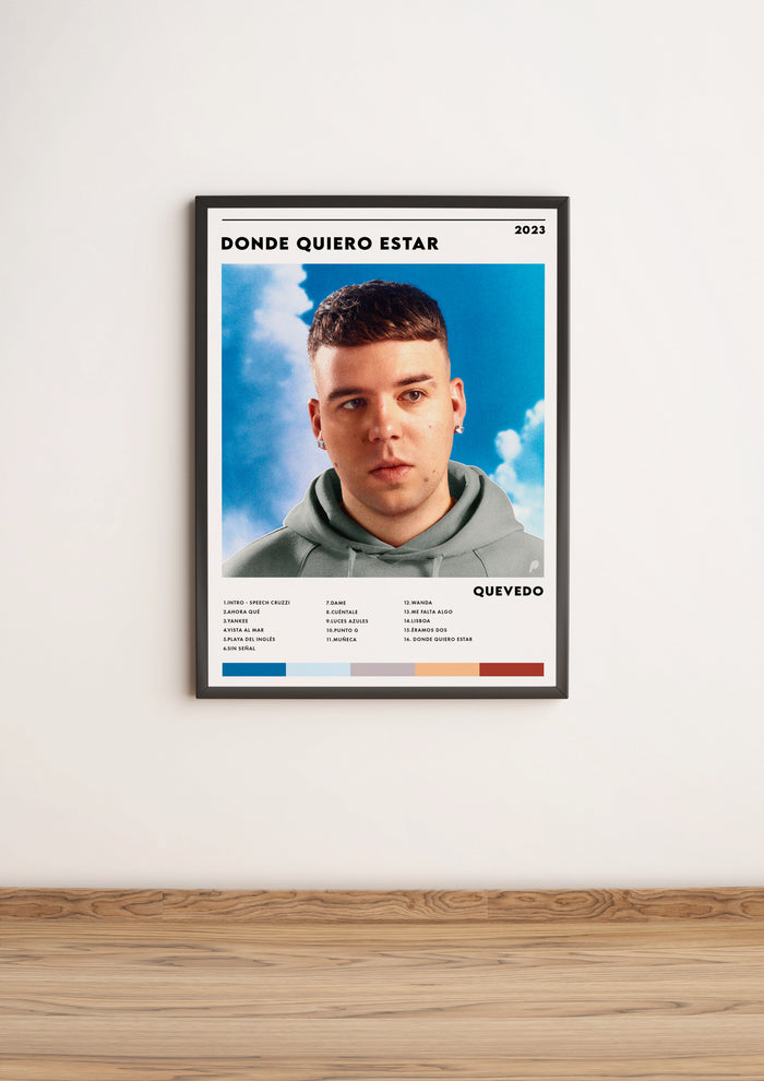 Póster Musical Quevedo - "Donde Quiero Estar"