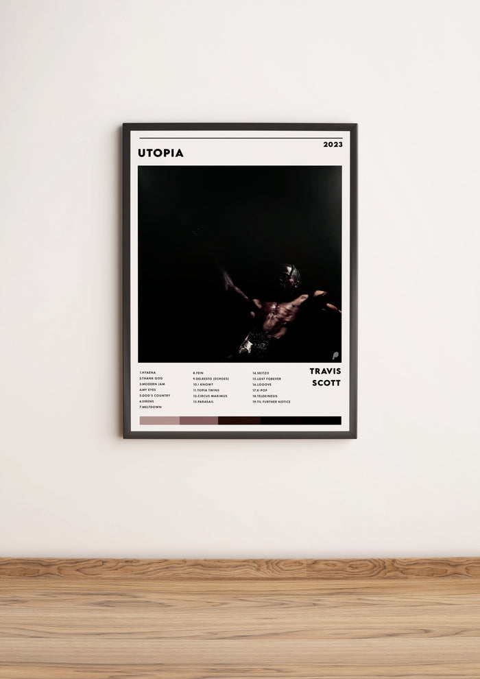 Póster Cuadro Musical Travis Scott - "Utopía"